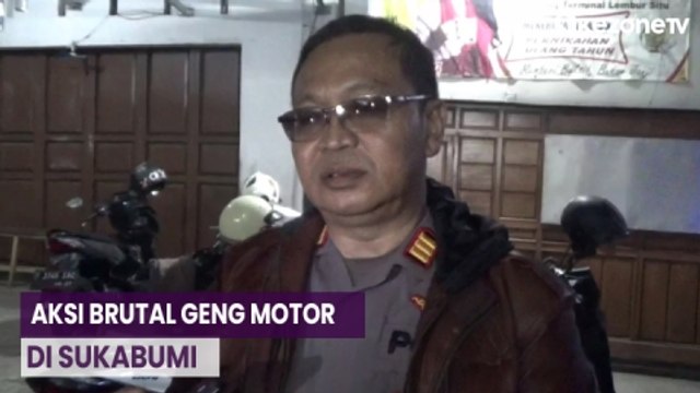 Geng Motor Serang Warung Kopi dan Warga yang Sedang Nongkrong dengan Sajam di Sukabumi