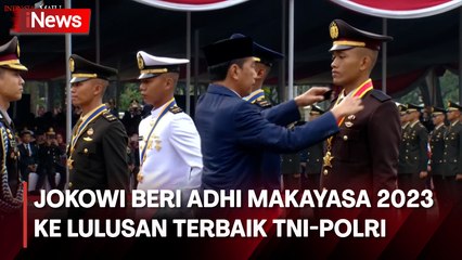 Momen Presiden Jokowi Beri Adhi Makayasa 2023 ke Lulusan Terbaik TNI-Polri, Ada Anak Eks Kapolri