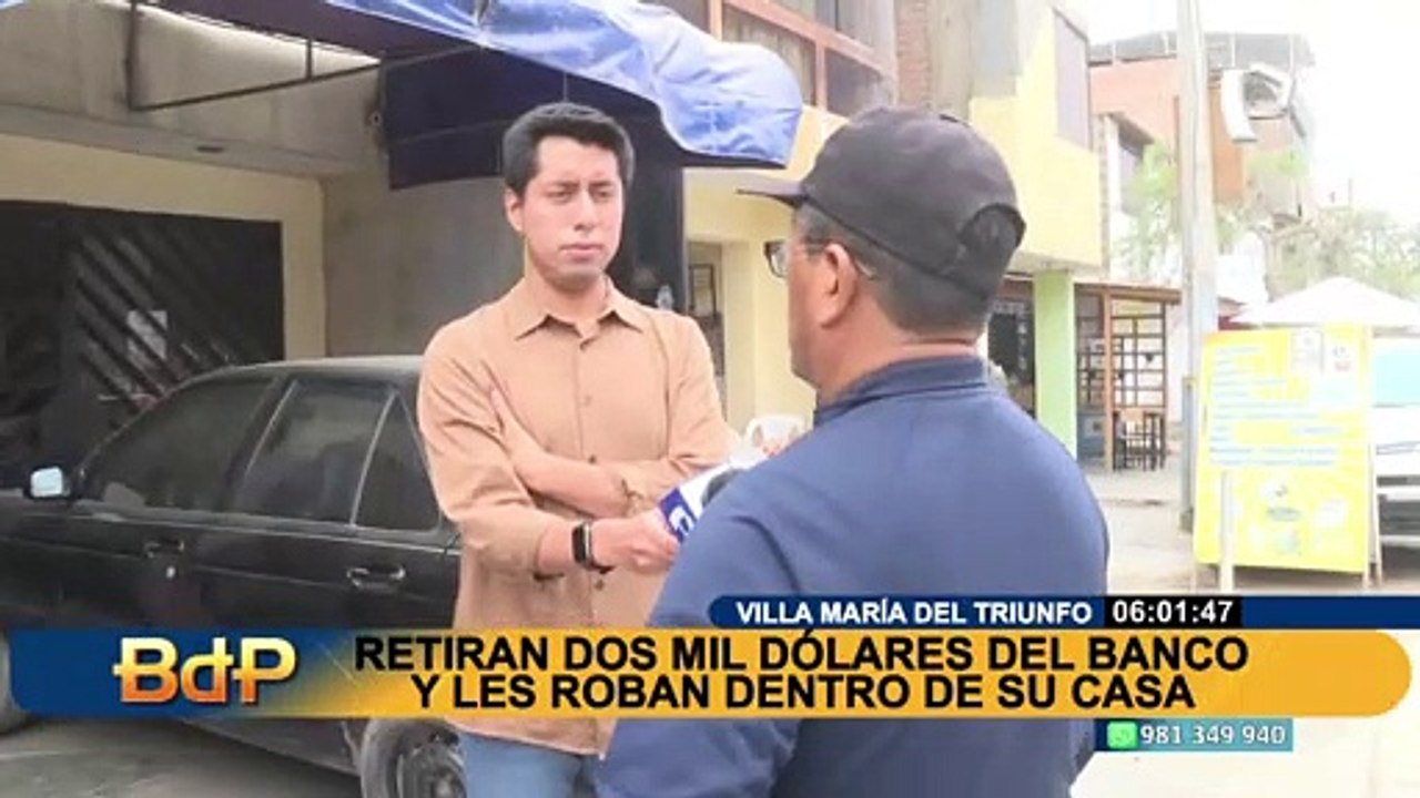 VMT: empresario que fue asaltado en su casa pide justicia tras ser despojado de 2 mil dólares