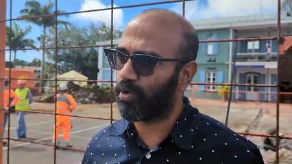 Interview : un commerçant réagit lors de la conférence de presse sur les travaux à Saint-André