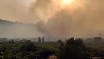 Incendio nella riserva della Timpa