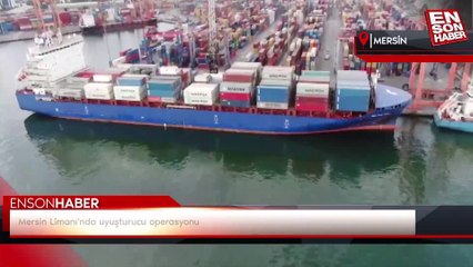 Mersin Limanı'nda uyuşturucu operasyonu