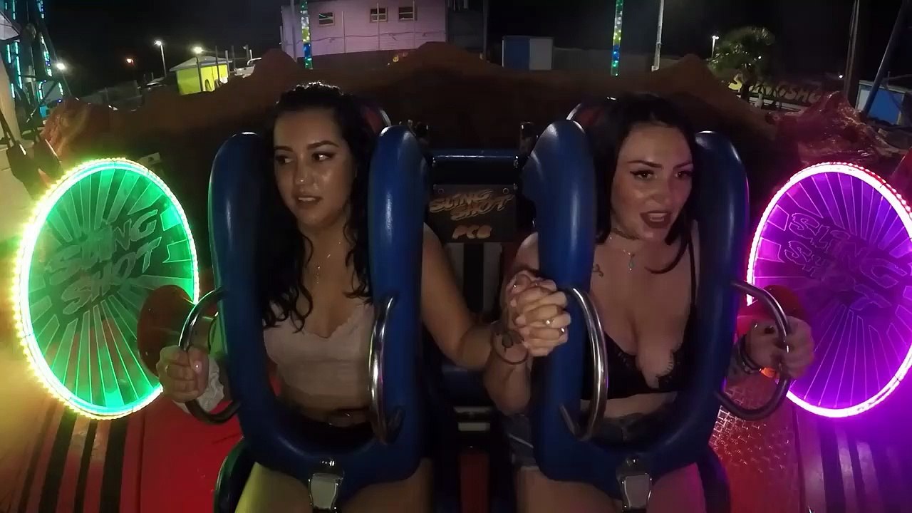 Girls Freaking Out #04 | Funny Slingshot Ride Compilation 2023