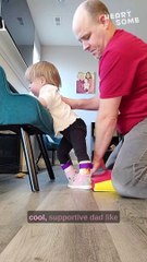 "Determined Dad Inspires: Helping Paralyzed Daughter Practice Standing II Heartsome