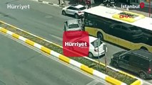 İETT otobüsünün önünü kesip, şoförü darbettiler