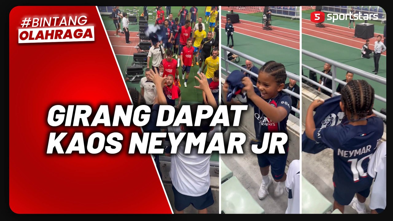 Nonton Laga Pramusim PSG di Jepang, Anak Kim Kardashian Kegirangan Dapat Jersey Neymar Jr