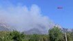 Kemer'deki Orman Yangınına Havadan Müdahale Devam Ediyor