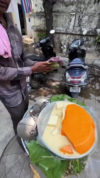 Buffalo First’s Milk Sweet Dish On Street _ Indian Street Food _ #shortvideo #shorts #youtubeshorts