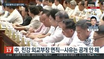 행방 묘연하던 친강 중국 외교부장 결국 면직…전임자 왕이 복귀