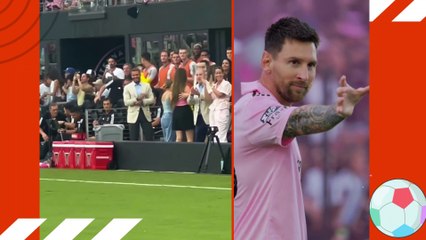 Beckham's priceless Reaction when Messi did this celebration toward him