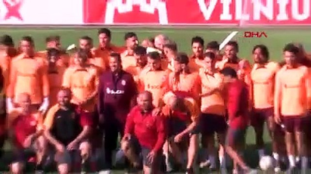 SPOR Galatasaray, Zalgiris maçı öncesi son antrenmanını yaptı