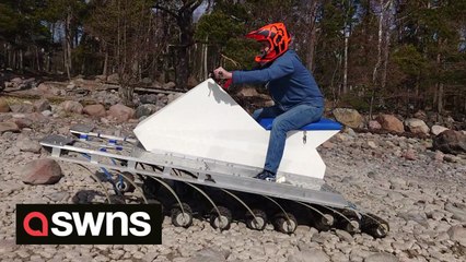 Why stop at four wheels? Bizarre new 18-wheeler is a world first