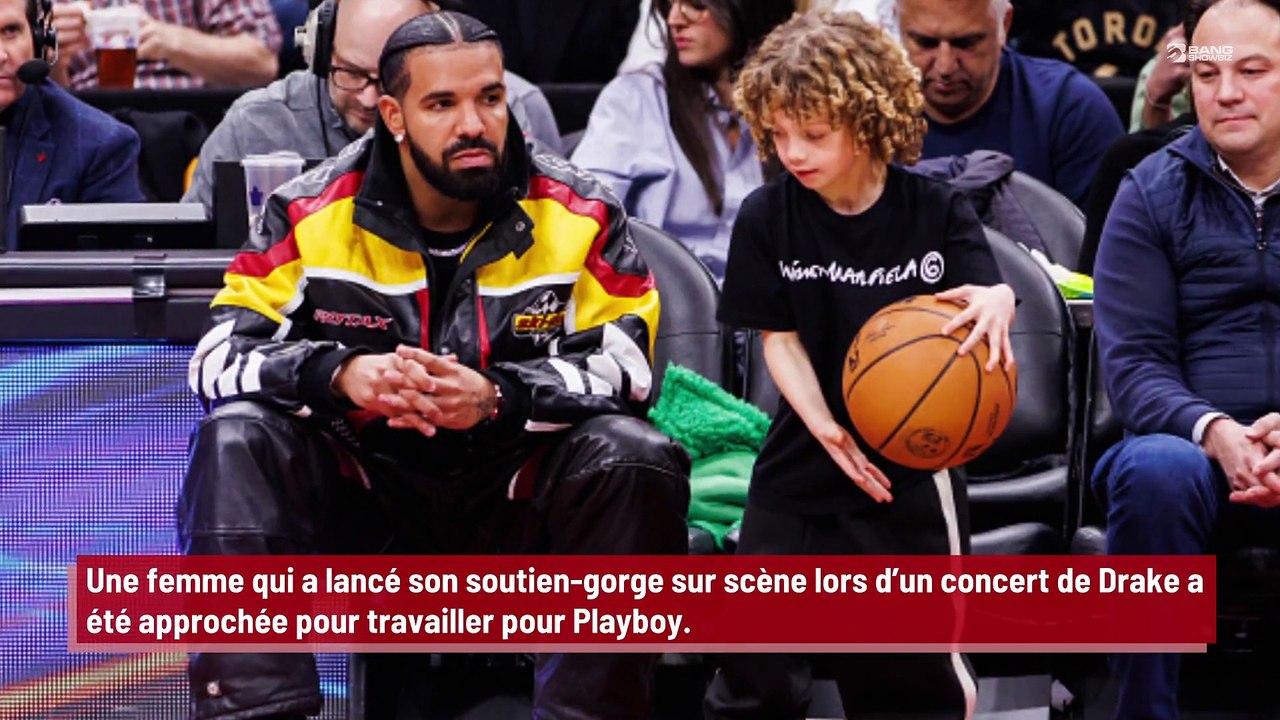 Elle jette son soutien-gorge sur Drake pendant un concert et obtient une offre d'emploi chez Playboy