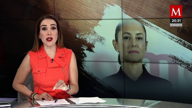 Claudia Sheinbaum defiende programas sociales en Ecatepec a pesar del percance con lona