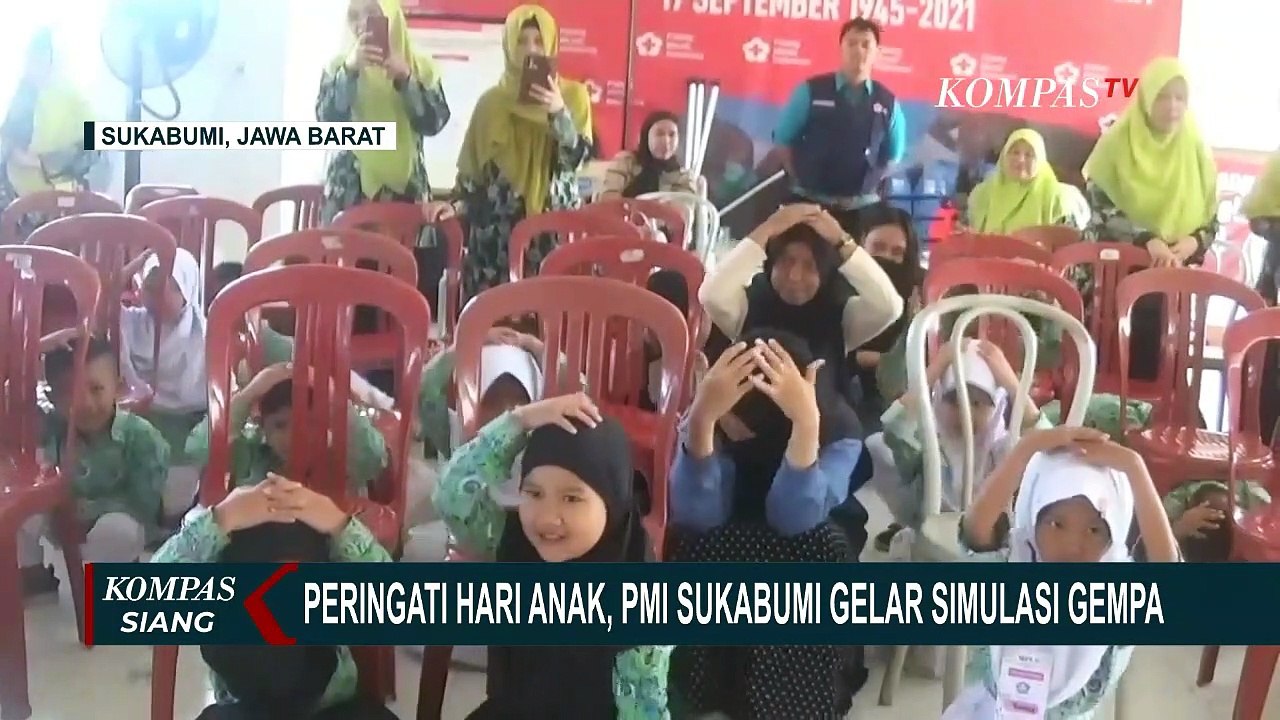 PMI Sukabumi Giat Gelar Edukasi & Simulasi Bencana Gempa Bumi kepada Anak-Anak SD!