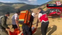 KOAH hastasının imdadına ambulans helikopter yetişti