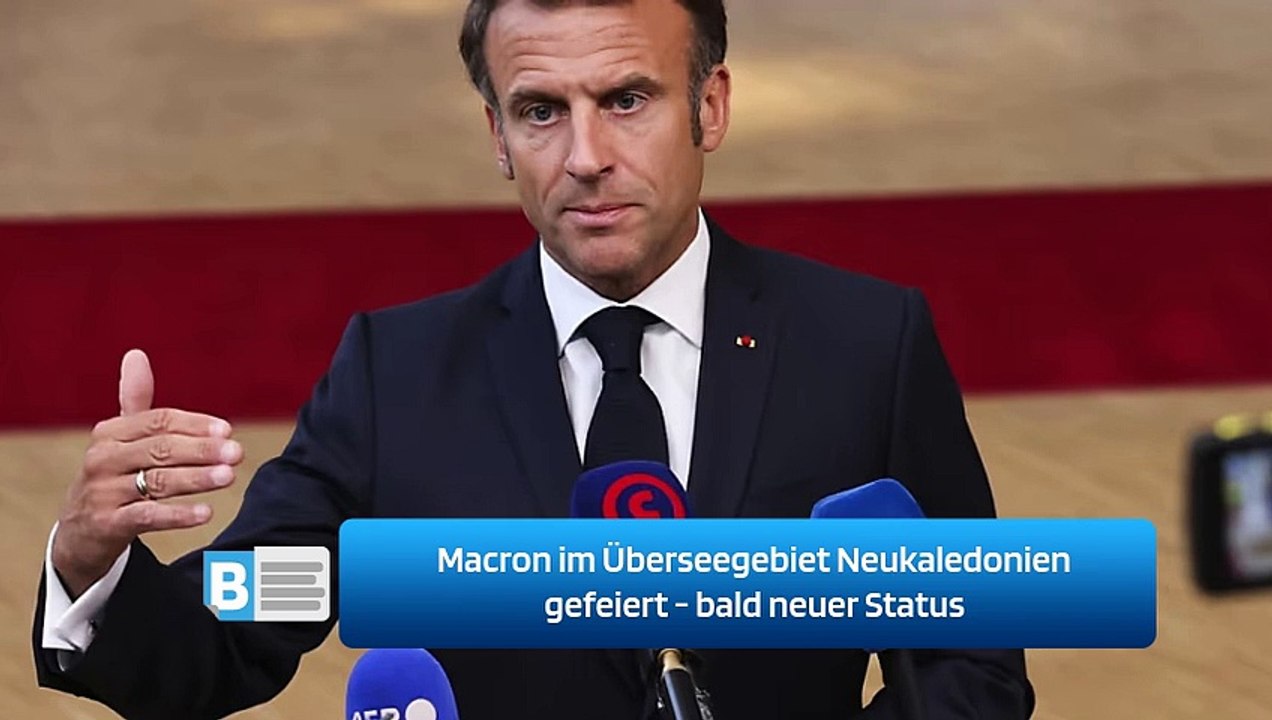 Macron im Überseegebiet Neukaledonien gefeiert - bald neuer Status