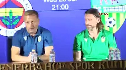 SPOR Zimbru Teknik Direktörü Lilian Popescu ve Denys Dedechko'nun basın toplantısındaki açıklamaları