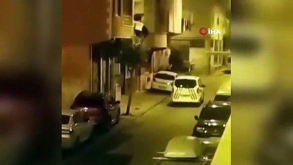 Esenler'de polisten kaçan kaçak göçmenler camdan böyle atladı