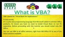 00 - What is VBA in Excel l Why Should We Learn Excel VBA