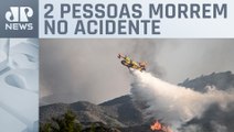Avião de combate a incêndios cai e explode na Grécia