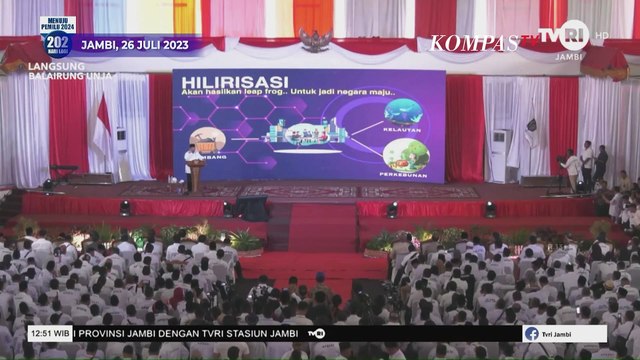 Prabowo Subianto Bicara soal Kebijakan Hilirisasi Jokowi saat Pidato di Rakernas Apdesi Jambi