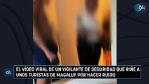 El vídeo viral de un vigilante de seguridad que riñe a unos turistas de Magaluf por hacer ruido