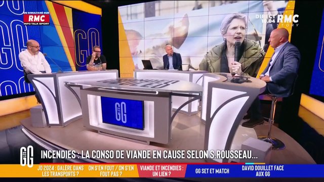 Sandrine Rousseau accuse la viande d'être responsable des incendies : un chroniqueur des Grandes Gueules explose