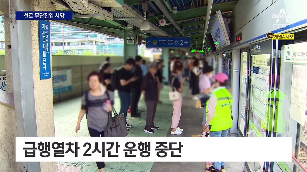 지하철 선로 뛰어들어 숨져…운행 중단에 출근 대란