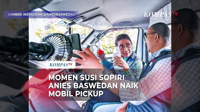 Saat Susi Pudjiastuti Sopiri Anies Baswedan Pakai Mobil Pickup, Ini Alasannya