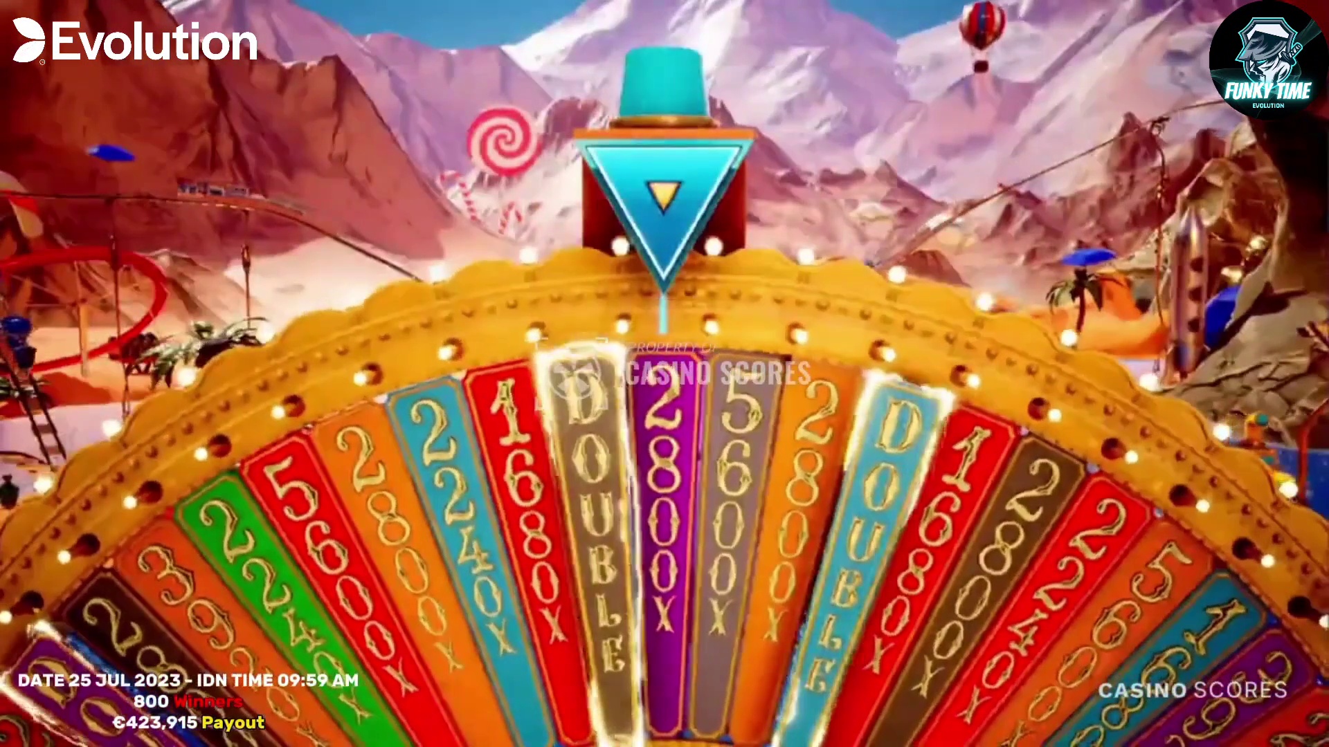 Crazy Time Evolution