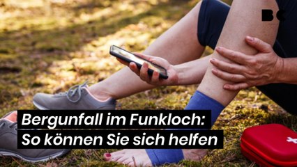 Bergunfall im Funkloch: So können Sie sich helfen