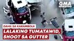 Lalaking tumatawid, shoot sa gutter | GMA News Feed