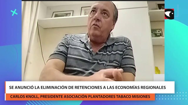 Carlos Knoll expresó: la eliminación de retenciones es algo muy importante para el sector tabacalero