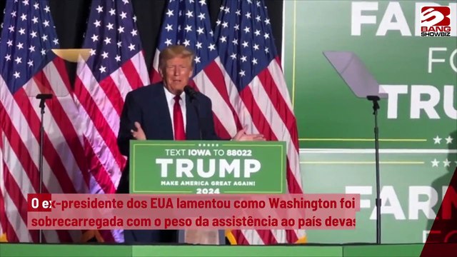 Trump acusa Europa de ‘sair impune de assassinato’ por falta de ajuda financeira à Ucrânia