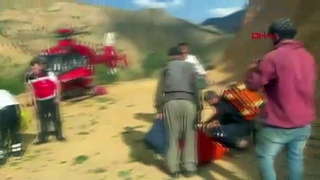 KOAH Hastası Naziya Aydın Ambulans Helikopterle Hastaneye Kaldırıldı