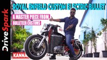 India's First Electric Royal Enfield Bullet KANNADA Review | Bulleteer Customs | Abhishek Mohandas