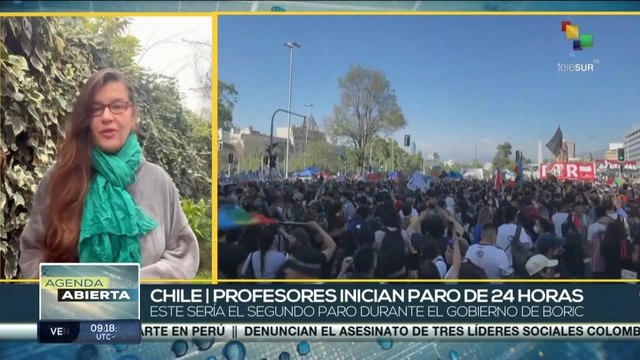 Profesores en Chile inician paro de 24 horas