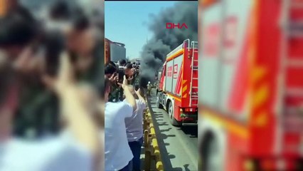 ÜMRANİYE DUDULLU'DA İETT OTOBÜSÜ YANDI - 3