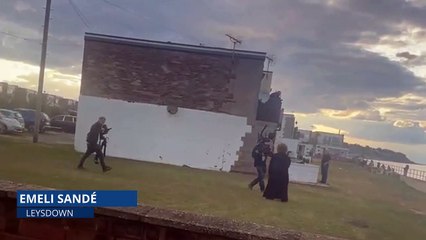 Emeli Sandé films music video on Sheppey