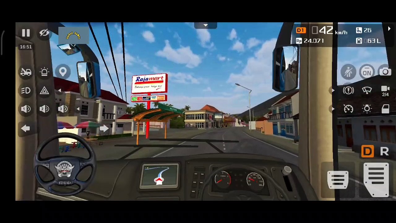 Bus Simulator Indonesia    BUSSID New  Blue Coach Bus Driving in India   Android GamePlay