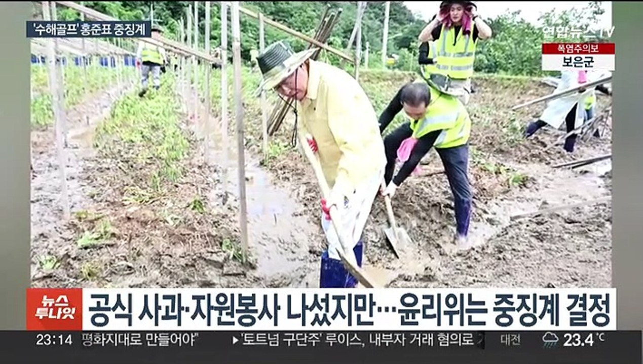 여 윤리위, 홍준표에 당원권 정지 10개월…"민심에 동떨어진 언행"