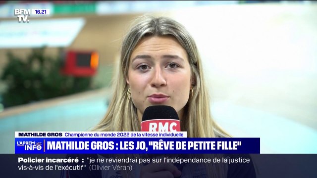 JO 2024: Les Jeux Olympiques représentent un rêve de petite fille , pour Mathilde Gros, championne du monde de vitesse individuelle sur piste