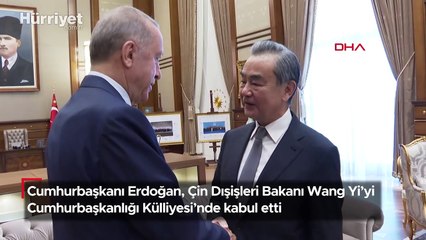 Cumhurbaşkanı Erdoğan, Çin Dışişleri Bakanı Wang Yi'yi kabul etti