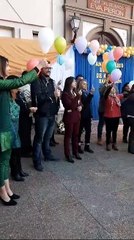 Aniversario del "Eva Perón" - Suelta de globos