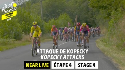 Kopecky attacks  - Stage 4 - Tour de France Femmes avec Zwift 2023