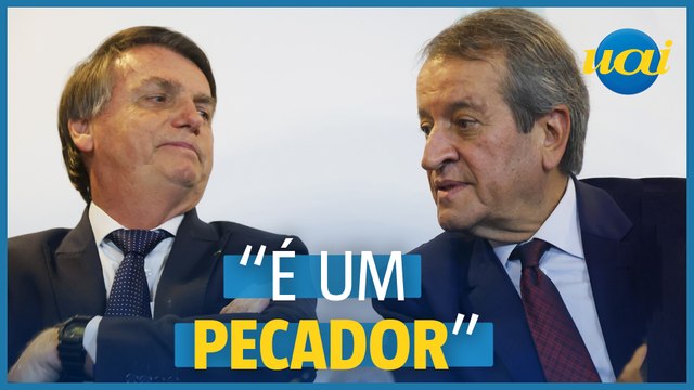 Bolsonaro afirma que Valdemar Costa Neto é um pecador
