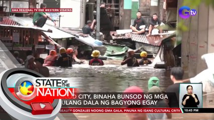 Barong-barong, inanod ng ilog sa kasagsagan ng Bagyong Egay | SONA