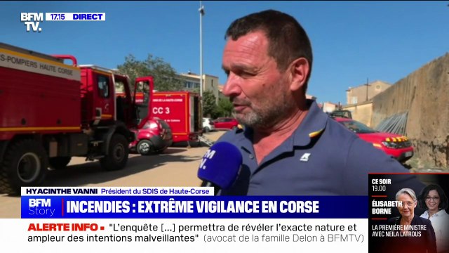 Incendie en Corse: Il ne faut pas baisser la garde, il faut rester mobilisés , pour Hyacinthe Vanni, président du SDIS en Haute-Corse