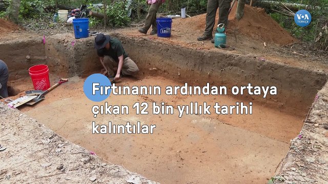 Fırtınanın ardından ortaya çıkan 12 bin yıllık tarihi kalıntılar
